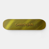 Christelijk goud aangepast skateboarddek skateboard (Horizontaal)