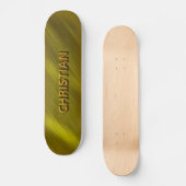 Christelijk goud aangepast skateboarddek skateboard (Voorkant)