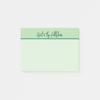 Christelijk groot is Uw trouw Notitieblok Post-it® Notes