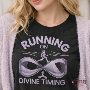 Christelijk hardloopshirt met 'Lopen op de goddeli T-shirt