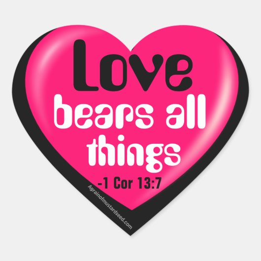 Christelijk Hart Sticker (Voorkant)