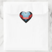 Christelijk Hart Sticker (Tas)