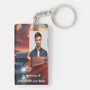 Christelijk herdenkings SemiTruckTractor-aanhangwa Sleutelhanger