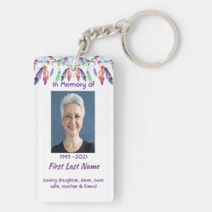Christelijk Herdenkingsveren Feathers Boho Stam- e Sleutelhanger