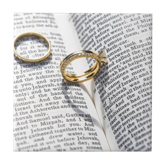 Christelijk huwelijksministerie tegeltje (Voorkant)