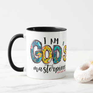 Christelijk I Am God's Masterstuk Voeg Naam toe Mok