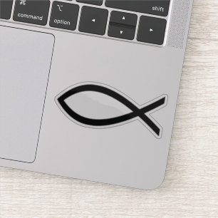 Christelijk Ichthus vissymbool Sticker