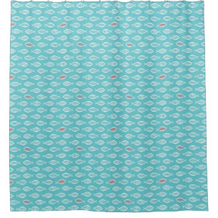 Christelijk Ichthys Jesus Fish Symbol Aqua Douchegordijn