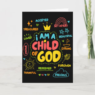 Christelijk Ik Ben Een Kind Van God Jezus Geloof K Kaart