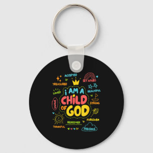 Christelijk Ik Ben Een Kind Van God Jezus Geloven Sleutelhanger