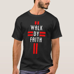 Christelijk ik loop naar het geloof en niet naar h t-shirt