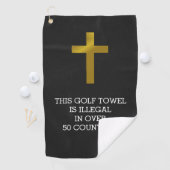Christelijk - illegaal in meer dan 50 landen golfhanddoek (Insitu)