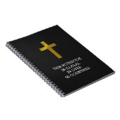 Christelijk - illegaal in meer dan 50 landen notitieboek (Rechterzijde)