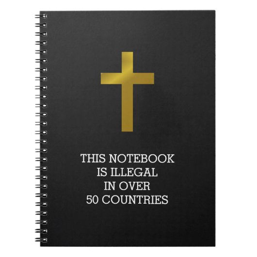 Christelijk - illegaal in meer dan 50 landen notitieboek (Voorkant)