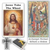 Christelijk Jesus Cross Decals autoraam of laptop Sticker (Voorkant)