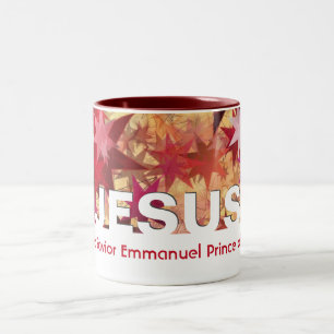 Christelijk JESUS Messias Redder Emmanuel Custom Tweekleurige Koffiemok