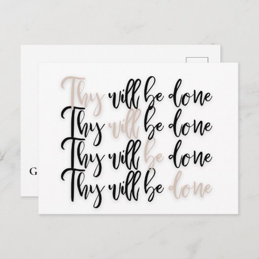 Christelijk Jezus Bijbelvers Briefkaart (Voorkant / Achterkant)