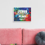 CHRISTELIJK JEZUS GEEFT JE ECHT RUST INSPIREREND CANVAS AFDRUK (Insitu (Woonkamer))