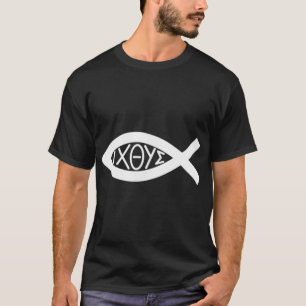 Christelijk Jezus IXOYE Ichthys Ichthus Fish Symbo T-shirt