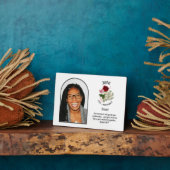 Christelijk JUNI Geboortemaand Bloem NAAM FOTO Fotoplaat (Zijkant)