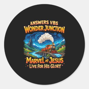 Christelijk kamp VBS 2025 verwondert zich over zij Ronde Sticker