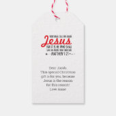 Christelijk kerstcadeau Label Jesus is de reden Cadeaulabel (Achterkant)