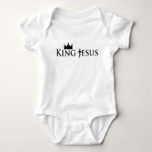 Christelijk Koning Jezus Kruis en Kroon Baby Gift