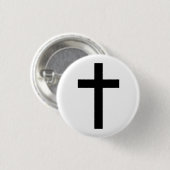 "CHRISTELIJK KROSS" RONDE BUTTON 3,2 CM (Voorkant /achterkant)