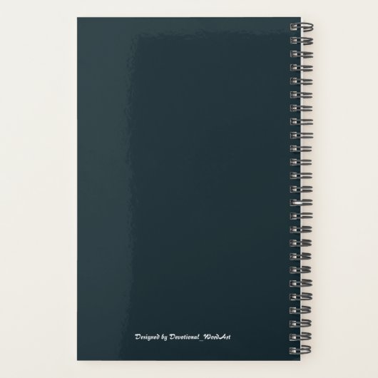 Christelijk kruis aangepaste bijbel vers joshua 1: planner (Achterkant)