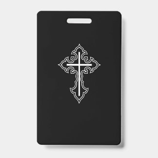 Christelijk kruis badge
