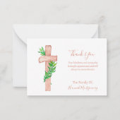 Christelijk Kruis Foto Sympathie Begrafenis Kaart Notitiekaartje (Voorkant)