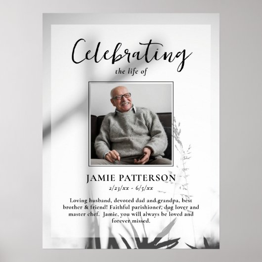 Christelijk Kruis Foton Herdenking van het Leven B Poster (Voorkant)