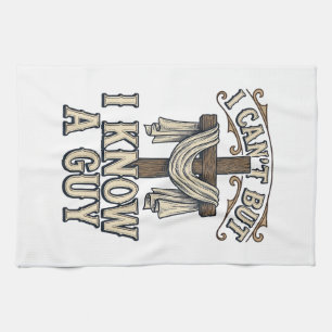 Christelijk Kruis Ik Ken Een Man Vintage T-shirt Theedoek