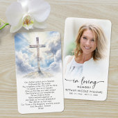 Christelijk Kruis In Loving Memory Gebedskaarten Visitekaartje