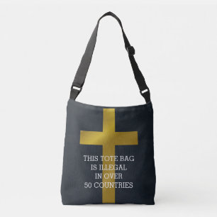 Christelijk Kruis is illegaal in meer dan 50 lande Crossbody Tas