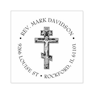 Christelijk Kruis Jezus Byzantijns Kruisbeeld Reli Rubberstempel