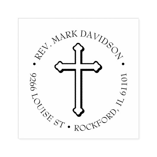 Christelijk Kruis Jezus Christus Kruisbeeld Religi Rubberstempel (Afrduk)