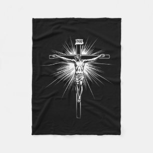 Christelijk Kruis Jezus Christus Mannen Vrouwen Ch Fleece Deken