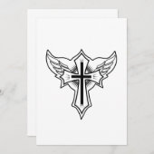 Christelijk kruis kaart (Voorkant / Achterkant)