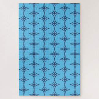 Christelijk Kruis met Blauwe Versiering Legpuzzel
