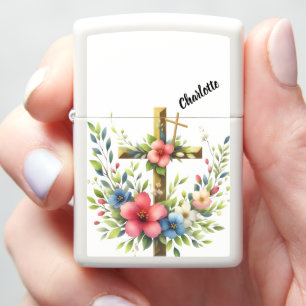 Christelijk Kruis omlijst door Artistic Floral Hal