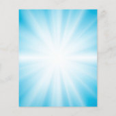 Christelijk Kruis op blauwe achtergrond Flyer (Achterkant)