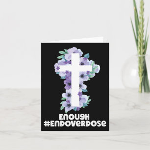Christelijk kruis Overdosis Paarse lint Overdosis Kaart