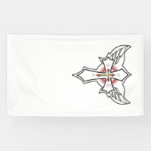 Christelijk kruis spandoek (Horizontaal)