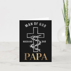 Christelijk Kruis Vaderdag Papa Echtgenoot Vader G Kaart