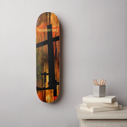 Christelijk KruisAbstract Skateboard (Muurkunst)