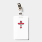 Christelijk kruisje badge (Achterkant met clip)