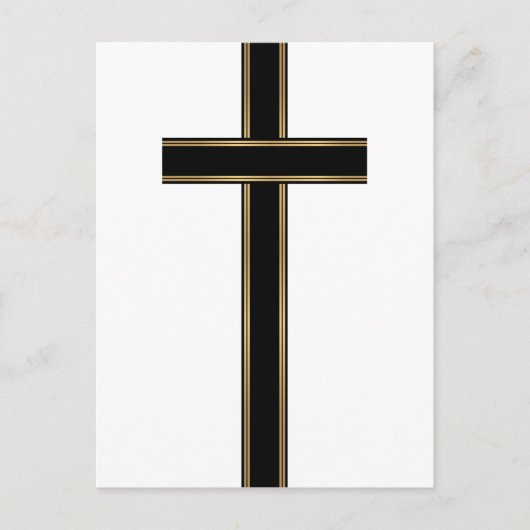 Christelijk kruisje briefkaart (Voorkant)