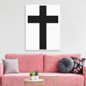 Christelijk kruisje canvas afdruk (Insitu (Woonkamer))