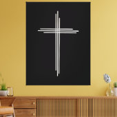 Christelijk kruisje canvas afdruk (Insitu (Woonkamer))
